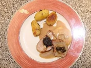 Gefülltes Schweinefilet mit Pflaumen und Mandeln - Rezept - Bild Nr. 9