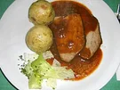 Rezept: Schweinebraten mit viel Zwiebeln Schweinebraten mit viel Zwiebeln - Rezept