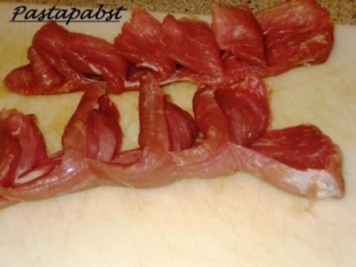 Gefülltes Schweinefilet Italia im Blätterteigmantel - Rezept - Bild Nr. 2