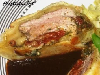 Gefülltes Schweinefilet Italia im Blätterteigmantel - Rezept - Bild Nr. 7