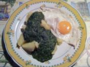 Spinat mit Spiegeleiern - Rezept