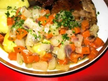 Kohlrabi - Möhrengemüse - Rezept