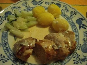 Schweinefilet an Gorgonzolasoße - Rezept
