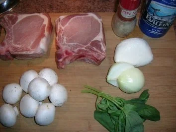 gefüllte Koteletts im Champignonbett mit Rosmarin Kartoffeln - Rezept - Bild Nr. 3