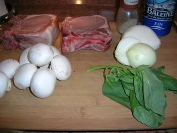 gefüllte Koteletts im Champignonbett mit Rosmarin Kartoffeln - Rezept - Bild Nr. 4