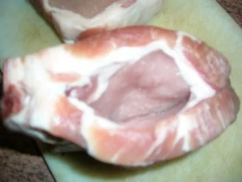 gefüllte Koteletts im Champignonbett mit Rosmarin Kartoffeln - Rezept - Bild Nr. 5