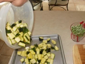 Pasta- Fruehling Primavera- Schmetterling Nudels mit Ofen gebackene Zucchini, Spargel und anderem Gemuese - Rezept - Bild Nr. 4