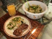 Pasta- Fruehling Primavera- Schmetterling Nudels mit Ofen gebackene Zucchini, Spargel und anderem Gemuese - Rezept