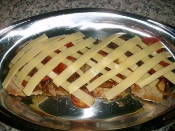 Rezept: Zwiebel-Tomaten-Koteletts mit Spaghetti>> Bild Nr. 4 Zwiebel-Tomaten-Koteletts mit Spaghetti>> - Rezept - Bild Nr. 4