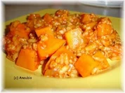 Hackfleischgericht - Risotto mit Kürbis und Hackfleisch - Rezept