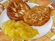 Rezept: Quark - Kartoffelpuffer mit Orangen - Apfelkompott Quark - Kartoffelpuffer mit Orangen - Apfelkompott - Rezept