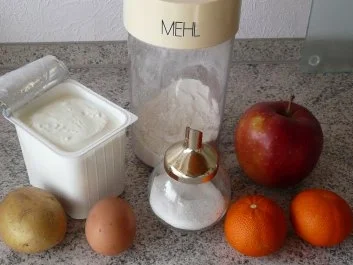 Rezept: Quark - Kartoffelpuffer mit Orangen - Apfelkompott Bild Nr. 2 Quark - Kartoffelpuffer mit Orangen - Apfelkompott - Rezept - Bild Nr. 2