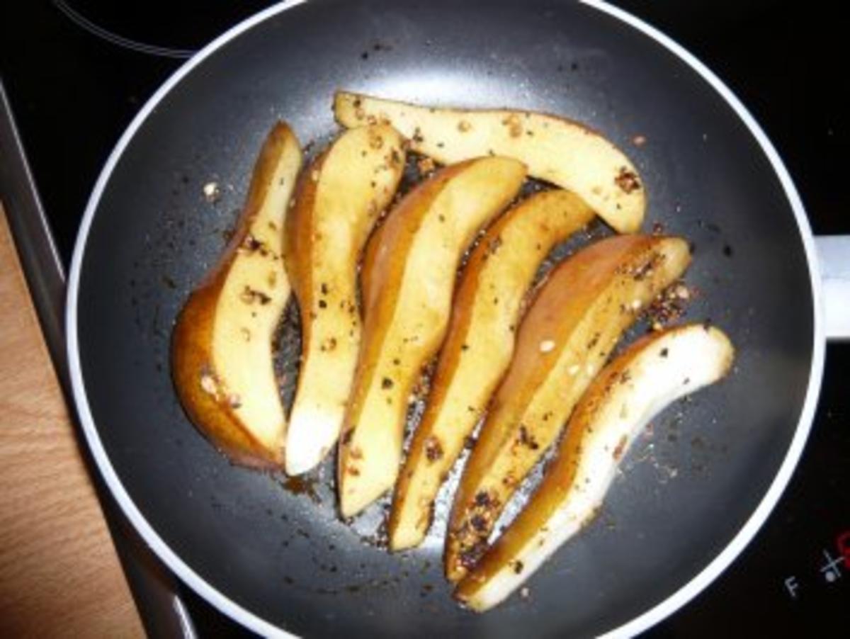 Balsamicobirnen Toast Mit Ziegenkase Uberbacken Rezept Kochbar De