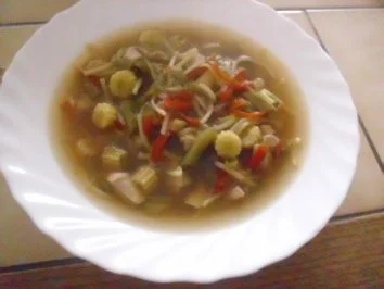 Rezept: Chinesische Hühnersuppe Chinesische Hühnersuppe - Rezept