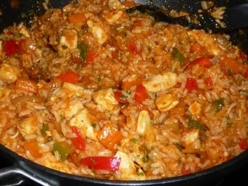 Rezept: Hähnchen-Reis-Pfanne Bild Nr. 11 Hähnchen-Reis-Pfanne - Rezept - Bild Nr. 11