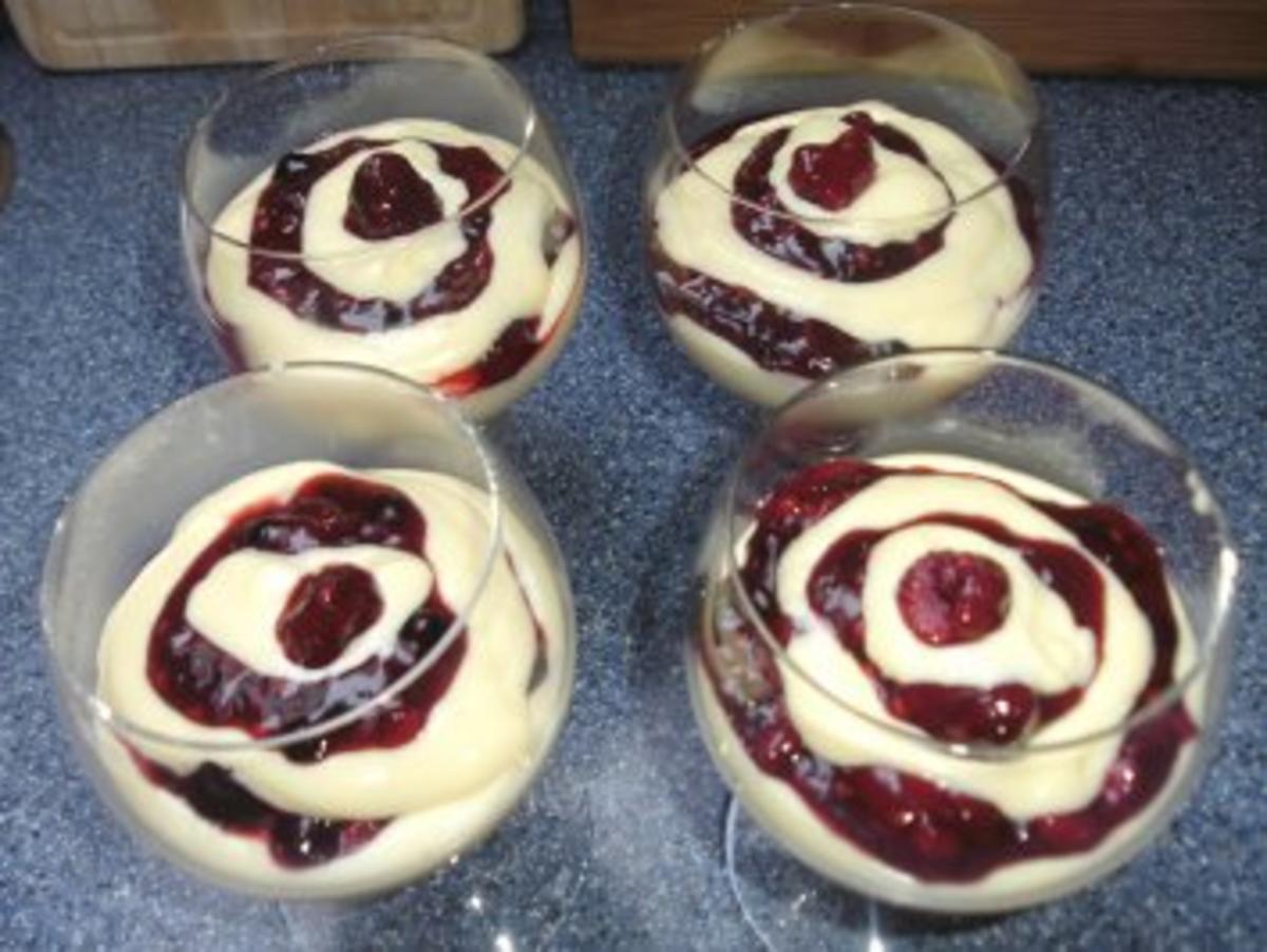 Bilder für Vanillepudding mit roter Grütze - Rezept