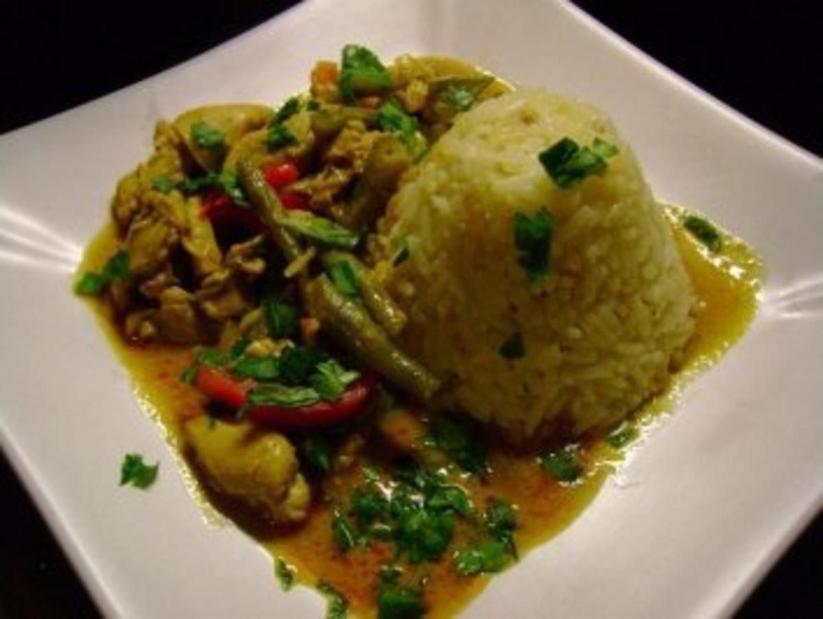 Geflügel: Grünes Hühner-Curry - Rezept Von Einsendungen Kajo