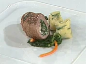 Roulade vom Gnu mit Cognacrahm mit Spinatgnocchi á la Zacherl - Rezept