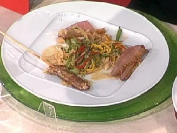 Miral-Ente mit Erdnuss-Sauce und gebratenem Gemüse-Reis á la Zacherl - Rezept