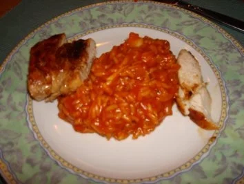 Tomatenrisotto mit Hühnchenfilet - Rezept - Bild Nr. 4