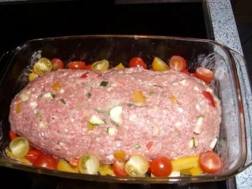 Rezept: Hackbraten, griechischer Art Bild Nr. 3 Hackbraten, griechischer Art - Rezept - Bild Nr. 3