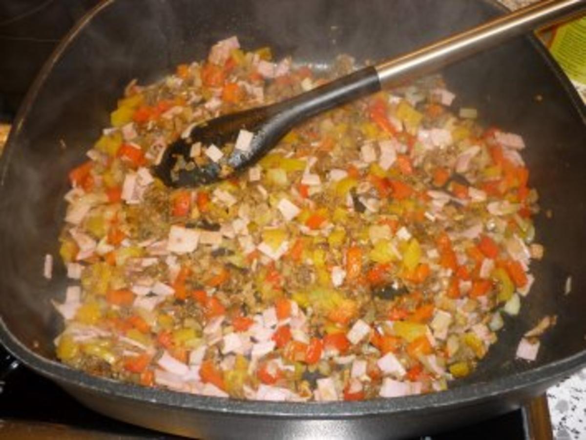 Spaghetti mit getrockneten  Steinpilzen und Paprika - Rezept - Bild Nr. 6