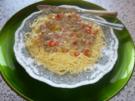 Spaghetti mit getrockneten  Steinpilzen und Paprika - Rezept