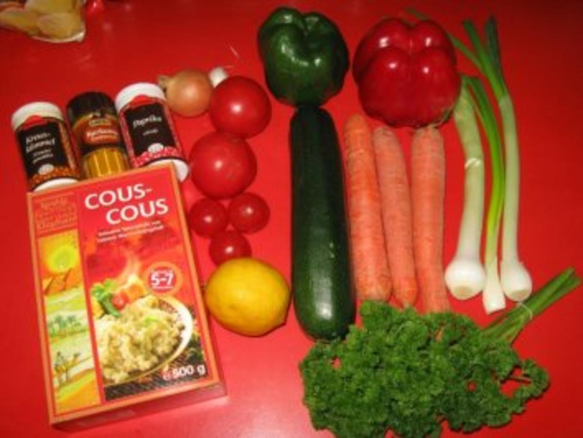 Gemüse-Couscous mit gebackenem Fischfilet - Rezept - Bild Nr. 3