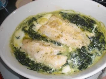 Steinbeißer auf Blattspinat - Rezept - Bild Nr. 2