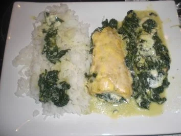 Steinbeißer auf Blattspinat - Rezept