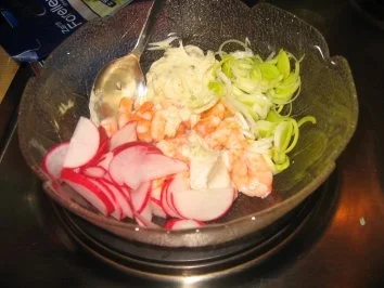 Meeresfrüchte: Scharfer Garnelensalat - Rezept