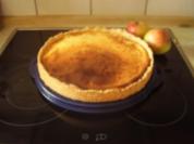 Käsekuchen mit Schichtkäse und Äpfel - Rezept