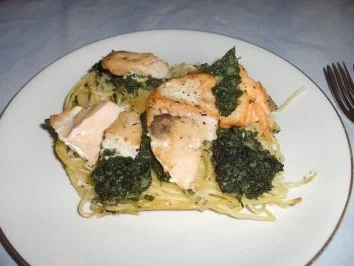 Rezept: Spaghetti-Lachs-Torte Spaghetti-Lachs-Torte - Rezept