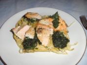Spaghetti-Lachs-Torte - Rezept