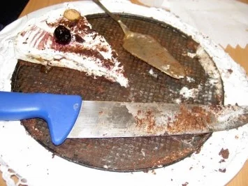 Amaretto-Sahne-Torte (garniert mit Marion's Amarena-Kirschen) - Rezept - Bild Nr. 6