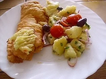 Rezept: Backfisch ~ Bakaliaros Backfisch ~ Bakaliaros - Rezept