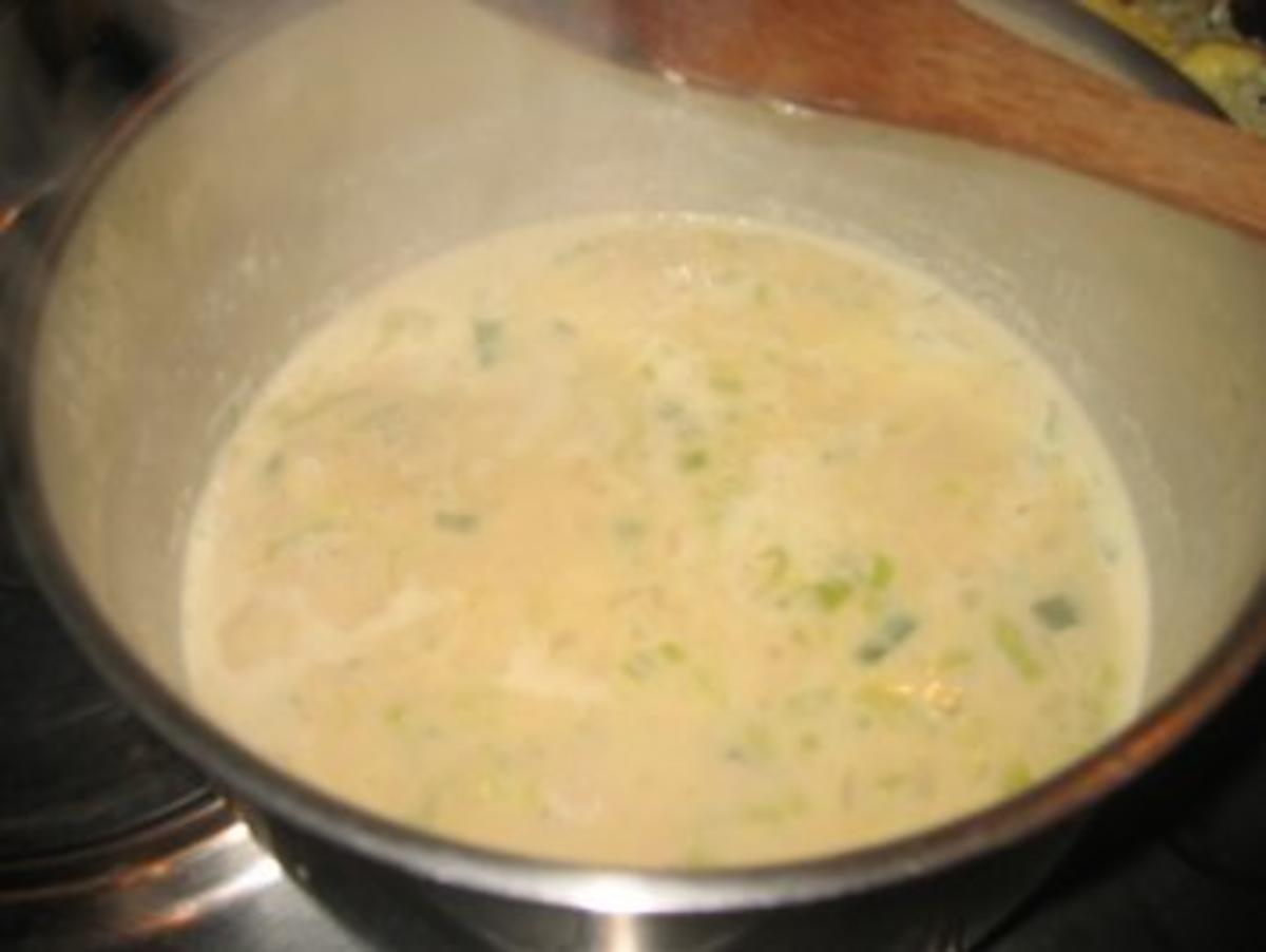 Suppe: Porree-Käse-Süppchen mit Häubchen! - Rezept - Bild Nr. 6