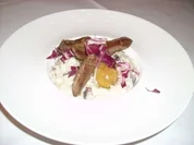Gorgonzolarisotto mit Radicchio und Lammfilet - Rezept
