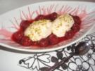 Dessert: Marzipan-Mouse auf Zimt-Kirschen - Rezept