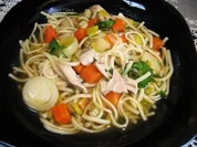 Nudelsuppe mit Huhn - Rezept