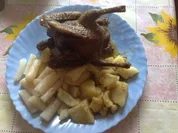 Täubchen mit Kartoffeln und Schwarzwurzeln - Rezept