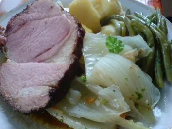 Fenchelgemüse zu Kaßlerrollbraten - Rezept - Bild Nr. 3