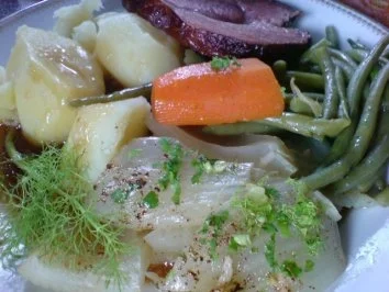 Fenchelgemüse zu Kaßlerrollbraten - Rezept - Bild Nr. 26