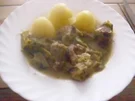 Gulasch mit Lauch aus der Pfanne ~ Xoirino Tigania - Rezept
