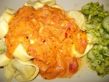 Tomaten-Gorgonzola-Sahnesauce - Rezept