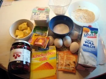 Käsekuchen mt Kirschen - Rezept - Bild Nr. 2