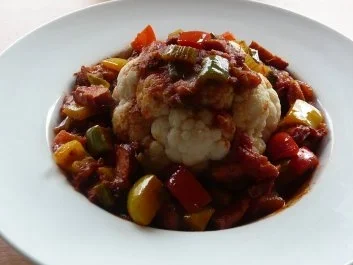 Gemüse: Bunter Blumenkohl - Rezept