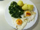 unser Spinat mit Spiegelei - mit Bildern - Rezept