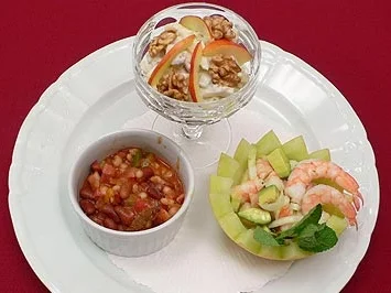 New York Waldorfsalat, California Shrimpscocktail und Texas style Chili - Rezept