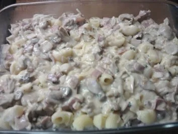 Zwiebel-Sahne-Pasta gratiniert - Rezept - Bild Nr. 10